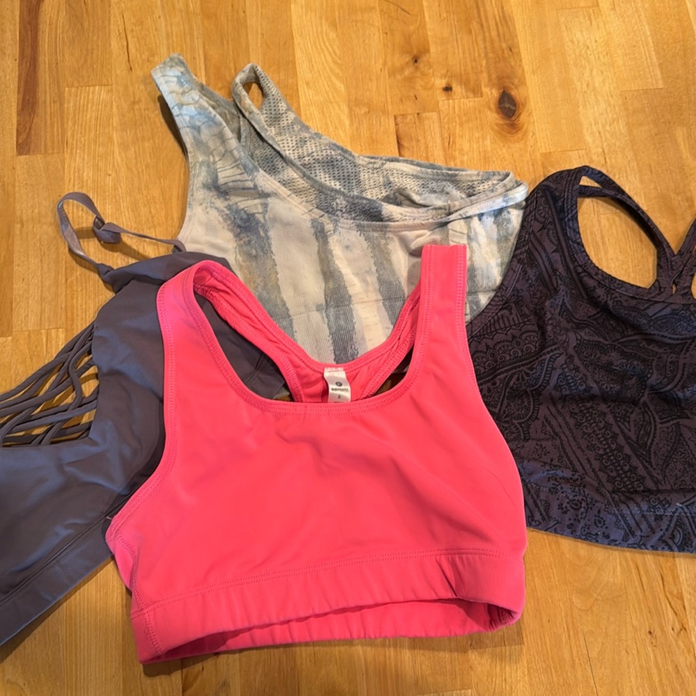 4 Sports Bras - Size Small
